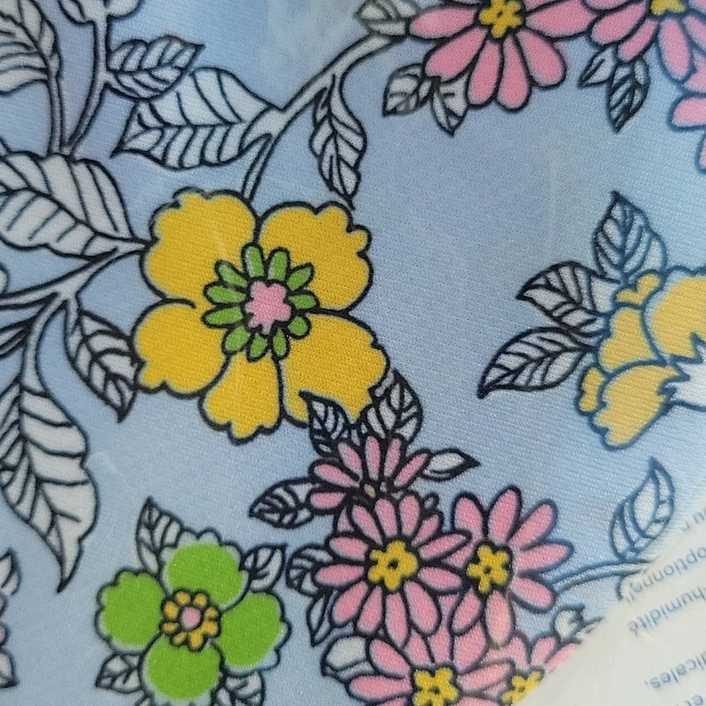 Tory Burch power blue floral face mask